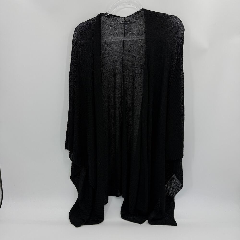 Elegant Eileen Fisher Black Women's Shawl
